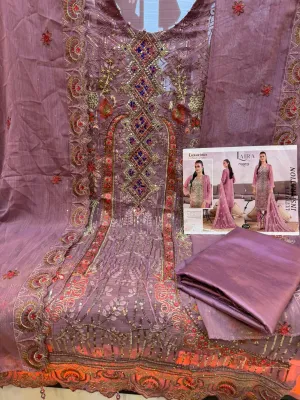 Premium Unstitched Chiffon Georgette Dress